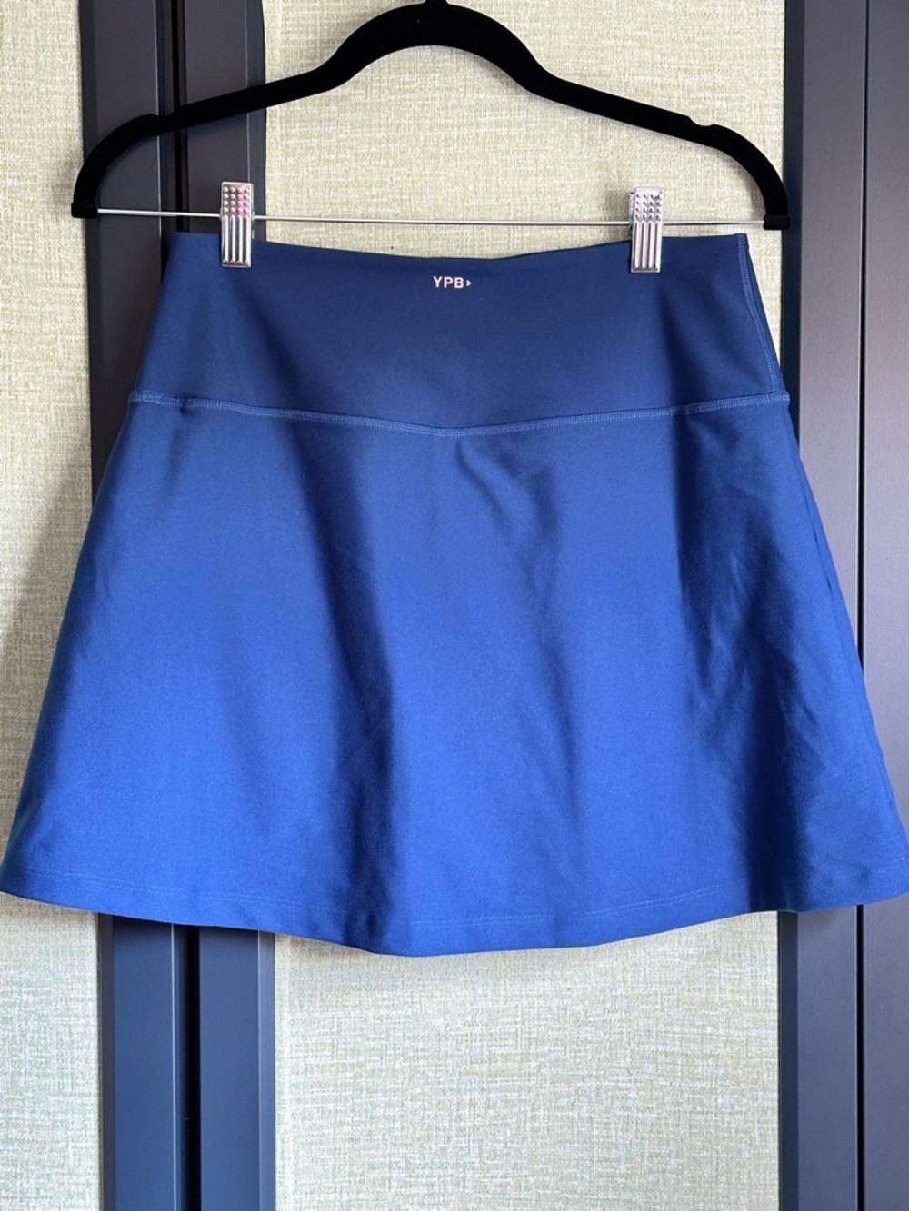 YPB High Rise sculptLUX Wrap Skirt in Cobalt Blue + Built in Shorts. Size M - Picture 2 of 7